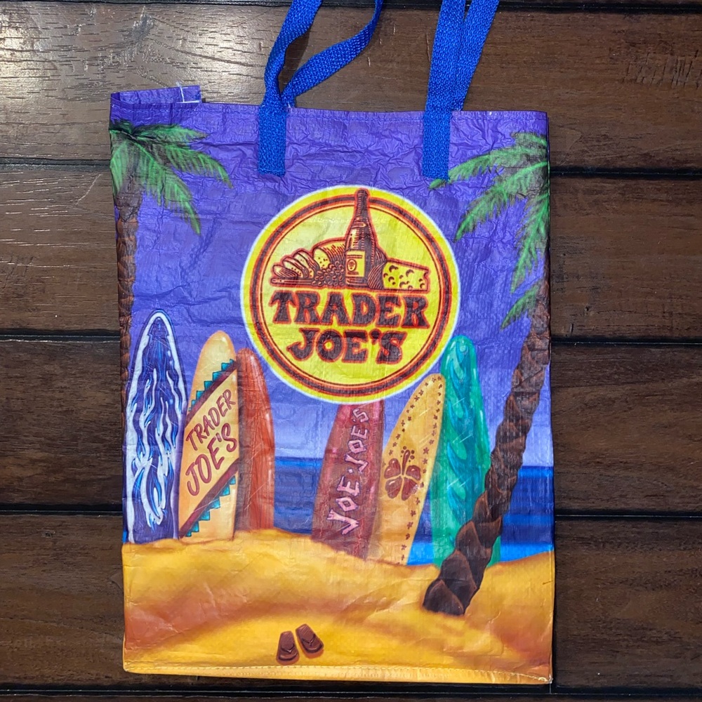 Trader Joe’s Reusable Grocery Tote Bag Surfboard - image 3